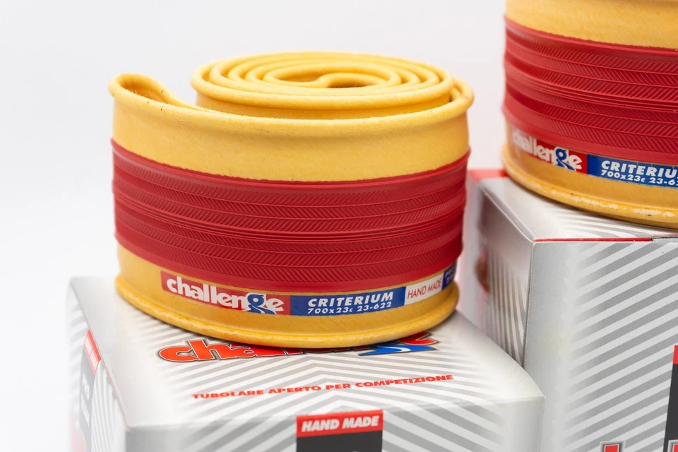 CHALLENGE CRITERIUM OPEN TUBULAR CLINCHER 700x23c REIFEN RENNRAD ROTE REIFEN - Bild 2 von 4