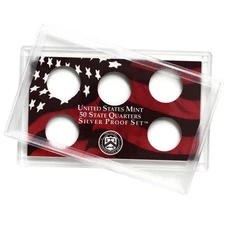 Empty Plastic Lens With Red Insert Holds 5 Quarters