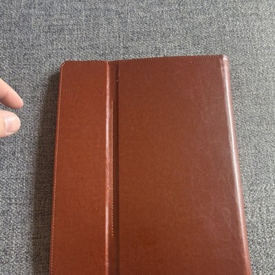 Case Folding Folio Case Tablet Brown Synthetic Leather w/ Stand