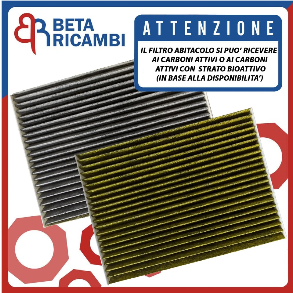 Filtro Abitacolo Citroen C3 II C4 Peugeot 207 208 2008 Carboni Attivi Disinfetta - Immagine 2 di 4