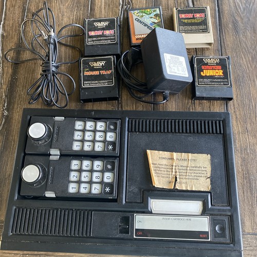 Colecovision Console With Games Untested As Is