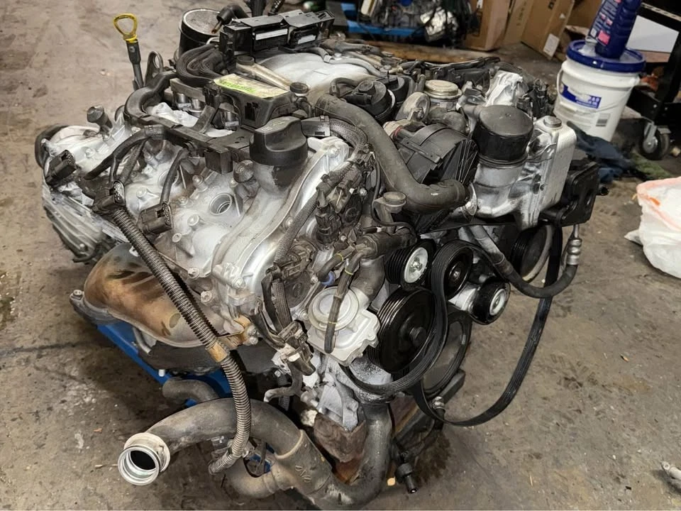 Mercedes-Benz Clase C C300 2008 2009 motor de 3,0 L fabricante de equipos originales 110 k millas 2720102702 Foto 3 de 4