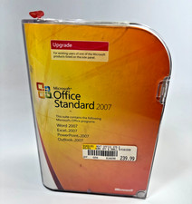 New 239.99 Microsoft Office Standard 2007 Upgrade Word Excel PowerPoint Outlook
