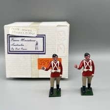 RARE! Pearce Miniatures • PN08 “Mates” Australia  54mm Hand-Painted Pair at Rest