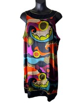 Lane Bryant Shift Dress Plus-Size 26/28 Sleeveless Multicolor Abstract NWT