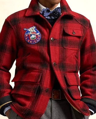 Ralph Lauren wool JK チェック　L 0400019544355_LODENGLENPLAID?