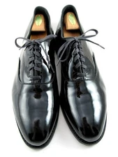Allen Edmonds "CARLYLE" ormal Dress Oxfords 14 D Black Patent WORN ONCE (702N)