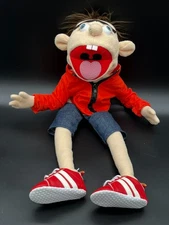 SML Jeffy Hand Puppet with Red Jacket ~21 Inches