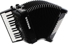 Hohner Bravo II 48 Akkordeon silent key schwarz incl. Gigbag
