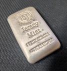 5 Troy oz 0.999 Fine Silver Bullion Poured Bar from Jersey Mint