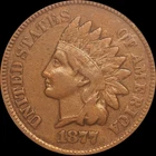 1877 1c Indian Head Cent PCGS VF 25 Gen 4.1 Holder Key Date