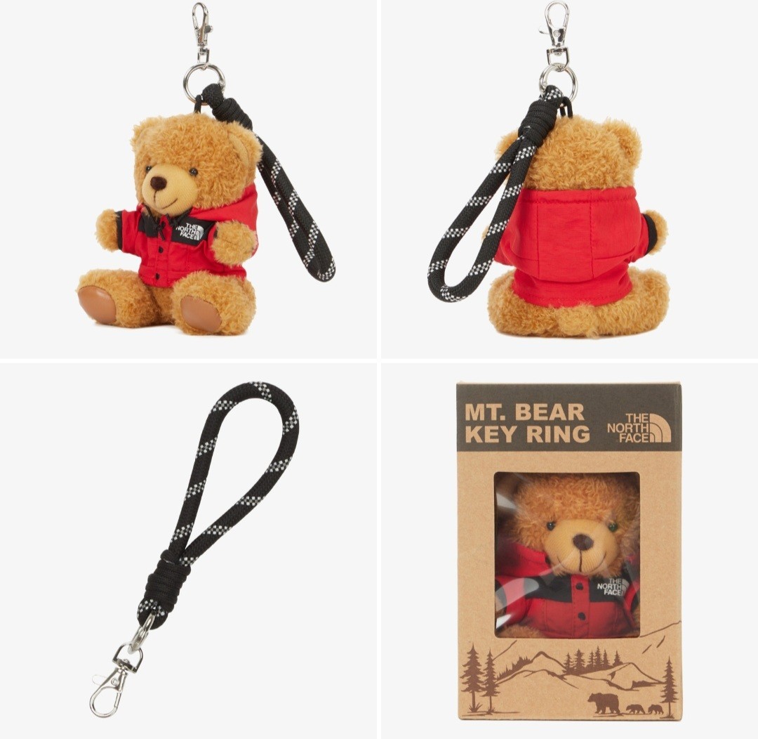 The North Face MT BEAR mountain Key Ring NA5AR05A 4Color