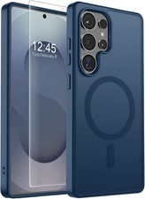 Magnetic Samsung Galaxy S25 Ultra Case with Screen Protector, Slim Shockproof Sa