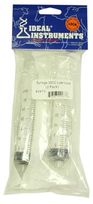 Livestock Syringe, Disposable, 35 cc, 2-Pk. -9267