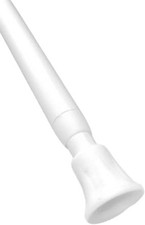 White Spring Loaded Tension Rod 40-60cm