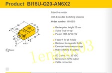 Original Turck Switch Sensor Bi15U-Q20-AN6X2