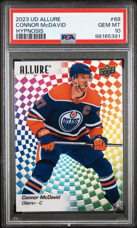 2023-24 Upper Deck Allure Hypnosis Connor McDavid PSA 10 SSP Oilers
