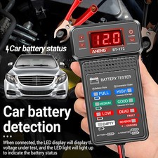 12V Car Battery Tester with LCD Screen  Indication, Universal Battery Analyzer