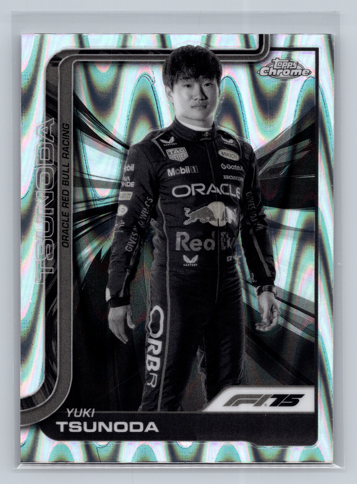 Yuki Tsunoda #2 Racing Cards 2025 Topps Chrome Formula 1 trading card — raw and PSA graded price guide