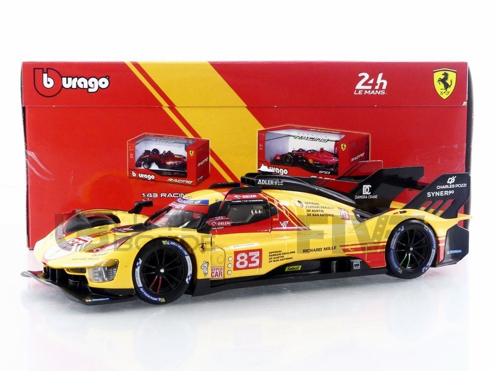 Ferrari 499P Bburago le cadeau idéal pour passionné de sport automobile 1/24