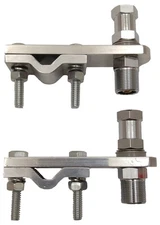 2Lot Accessories Unlimited AUCB9 Horizontal CB Antenna Mirror Mount w/SO239 Stud