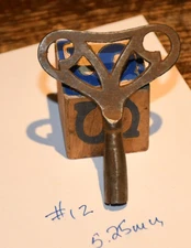 Vintage Clock Winding Key Scroll Type Handle Free Shipping #k12