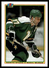 1990-91 Bowman !!! Basil McRae Minnesota North Stars #187
