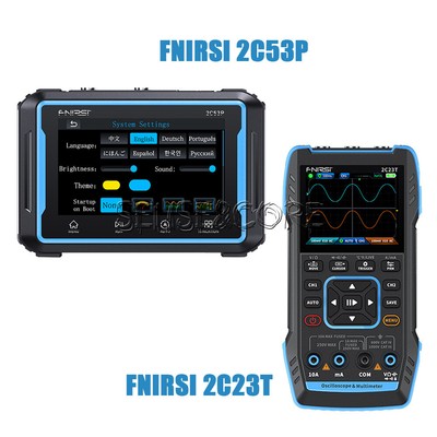 FNIRSI 2C53P 2C23T Digital Oscilloscope Multimeter Signal Generator 2-Channel DE