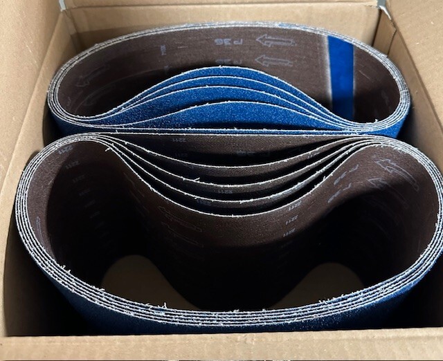 Blue Zirconia 8" x 29.5" 36 Grit Sanding Belts Hummel, Bona & More