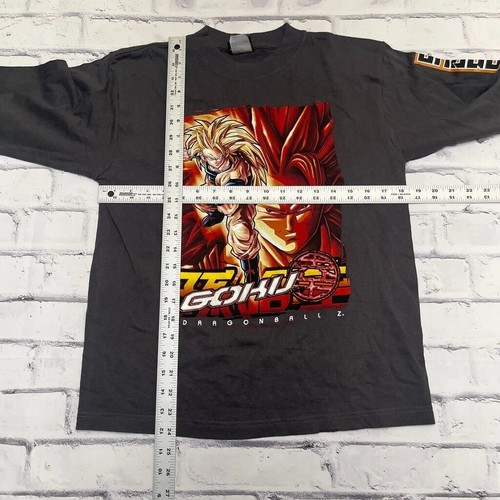 Dragonball Z Shirt Youth Large Gray Y2k 2003 Goku Super Saiyan DBZ - Picture 9 of 11