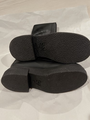 STUART WEITZMAN Charli Zip Sport Women's Black Leather Boots 7.5 - MSRP: $595.00 - Picture 5 of 15