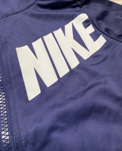 Nike Kids Size 7 Navy Blue Full Zip Sweater Jacket Activewear 6-7 Years Youth - Picture 4 of 6
