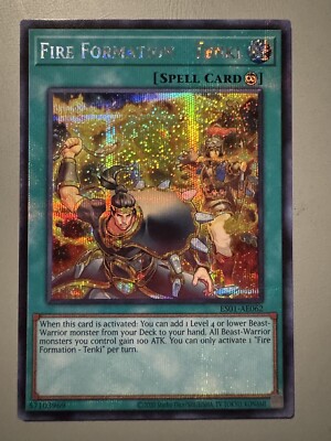 YUGIOH FIRE FORMATION - TENKI ASIA ENGLISH EDITION ES01-AE062 SECRET RARE