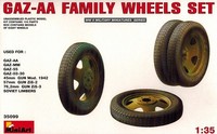 Miniart 35099 Gaz Aa Family Wheels Set - Lkw RäDer Rad - 1:35