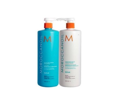**NEW** Moroccanoil Moisture Repair Shampoo Conditioner Liter Duo 33.8 oz