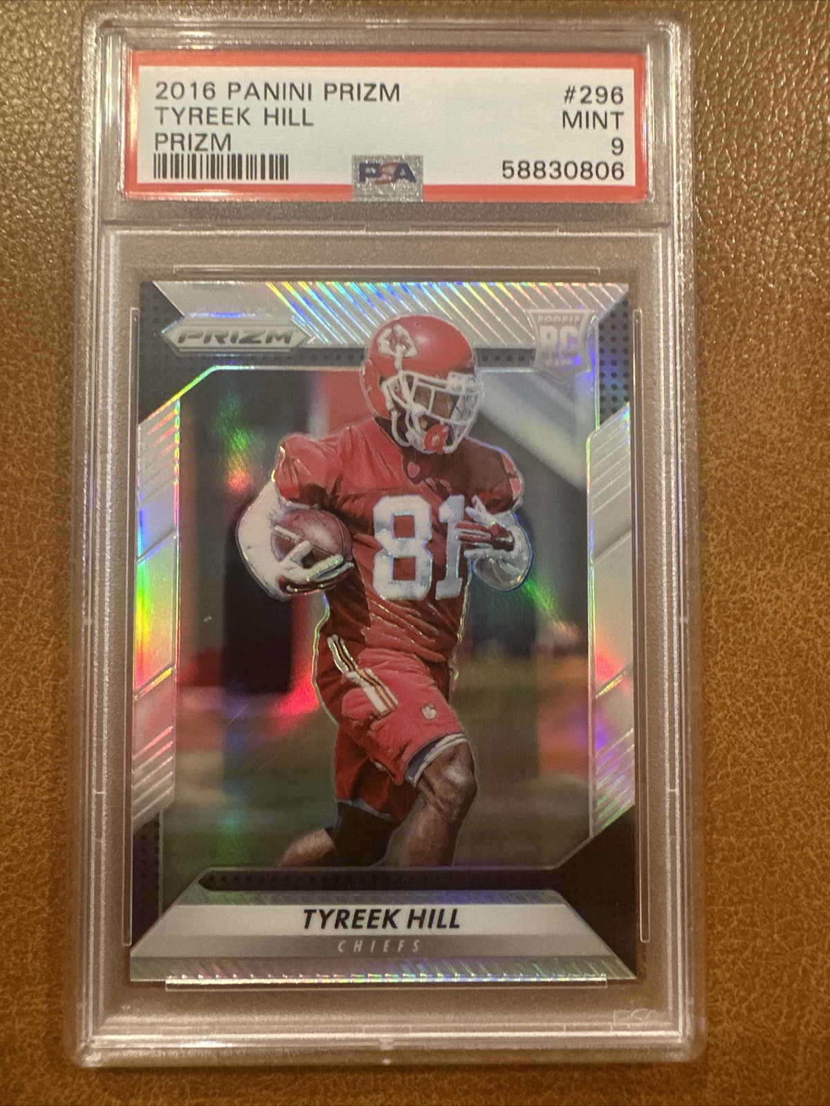 Tyreek Hill ROOKIE CARD Silver PRIZM 2016 Panini Prizm 296 KC Chiefs (RC) PSA 9 eBay