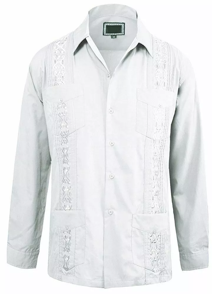 Long sleeve deals guayabera wedding