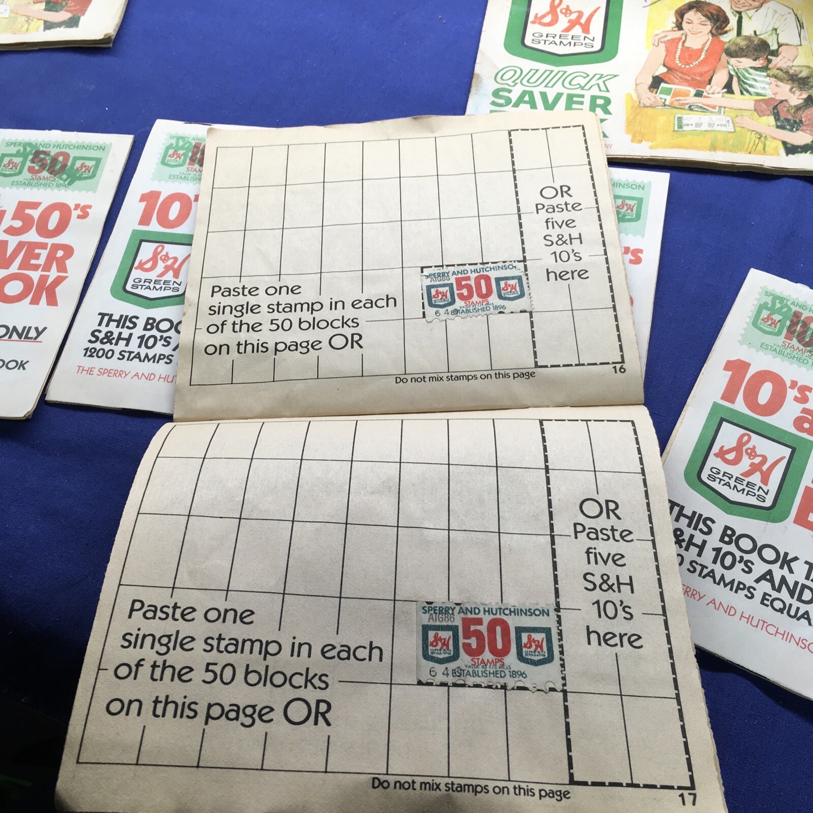 VTG HUGE LOT S&H Stamps Quick Saver Books Certificates Stamps 19,200