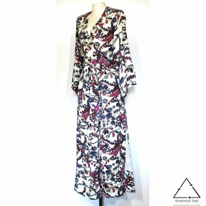 floral kimono wrap dress