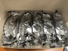 Stratos Safety Glasses, SS010, Black Frame, Clear Uncoated Lens (12 Pack)