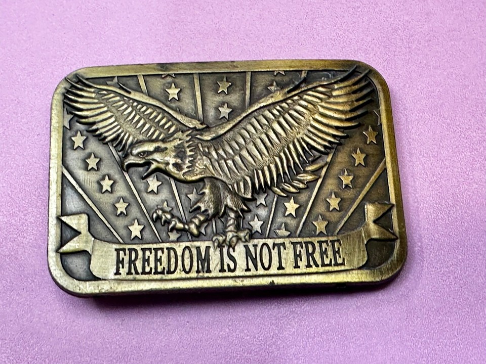 Freedom is Not Free Flying Eagle Stars Stripes Patriot 2014 Sponsor