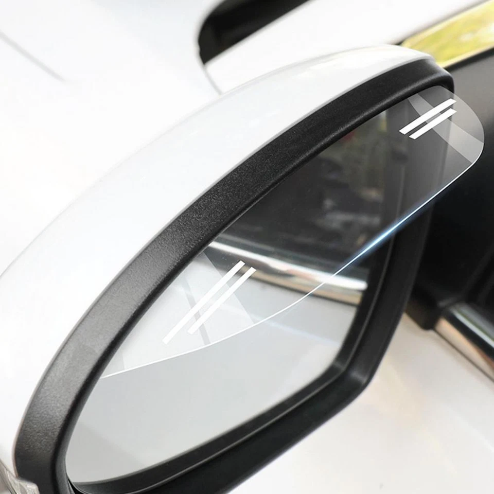 Pair Car Rear View Side Mirror Rain Guard Eyebrow Visor Transparent Accessories - Imagem 3 de 4