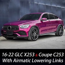 For 16-22 Mercedes Benz GLC Adjustable Airmatic Lowering Links Kit X253 C253 AMG