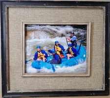 Whitewater Rafting Photo Print Framed Under Glass Contemporary Decor Picture
