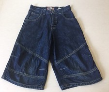 OLD NAVY Dark Wash Denim Blue Jean Bermuda Shorts Capri Girl's Size 10 Kids