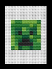 Minecraft Creeper Cross-stitch, DIY Kit