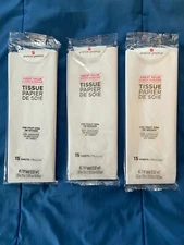 American Greeting 3 Packs White Tissue Paper 15 Sheets per Pack *NEW* nn1
