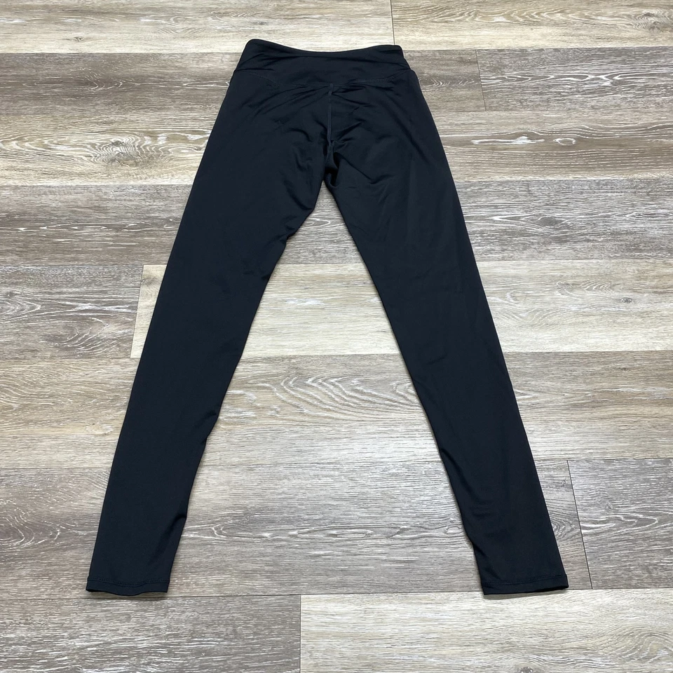 Leggings femininas H&M esporte cintura média perna magra preta ioga tamanho 20 - Imagem 3 de 4