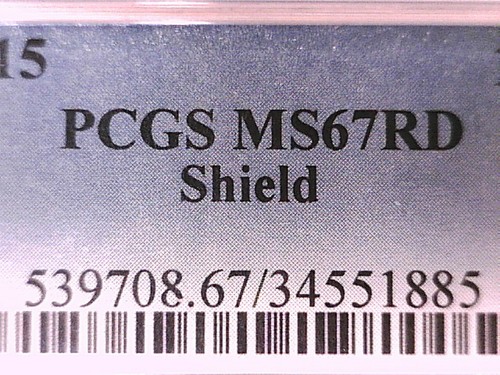 2015 P Lincoln Shield Cent Penny PCGS MS 67 RD 34551885 - Picture 3 of 3