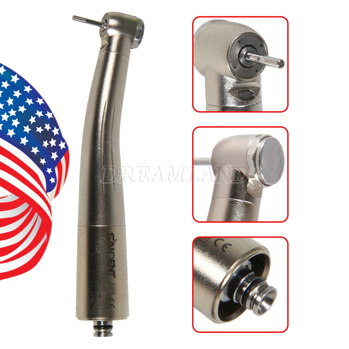 NSK Style Dental 6-LED Fber Optc Handpece/LED Fber Optc Hgh Speed